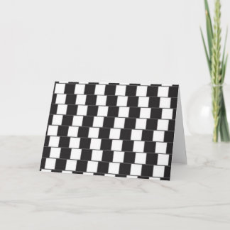 Optische illusies zwart-wit trappenvel kaart