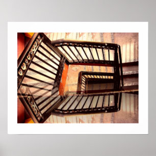 Optische illusietrappen poster