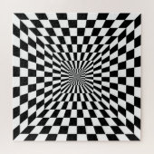 optische illusietunnel legpuzzel (Horizontaal)