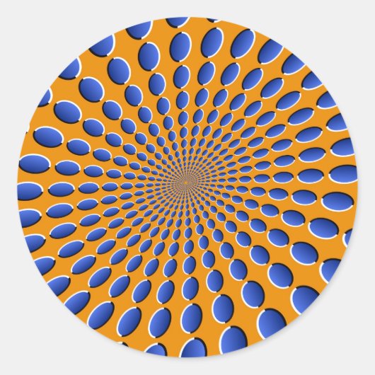 Optische Illusion Pods Ronde Sticker (Voorkant)