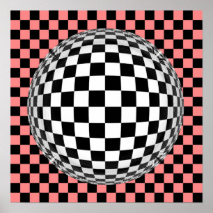 Optische kunst poster