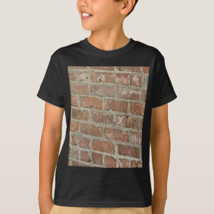Optische lichtrode baksteen t-shirt