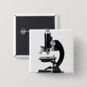 Optische microscoop 2 vierkante button 5,1 cm (Voorkant /achterkant)