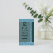 optische test op silhouscreenvogels visitekaartje (Staand voorkant)