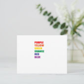 Optische verlichting briefkaart (Staand voorkant)