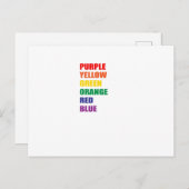 Optische verlichting briefkaart (Voorkant / Achterkant)