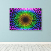 Optische verlichting canvas afdruk (Insitu (Houten vloer))