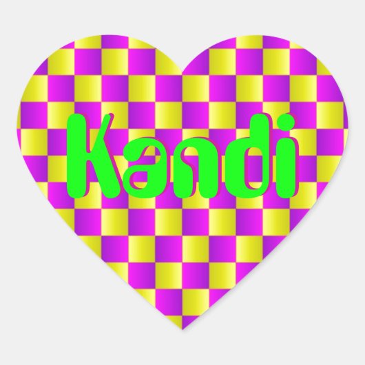 Optische verlichting hart sticker (Voorkant)