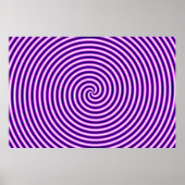 Optische verlichting Hypno Paars Poster (Voorkant)