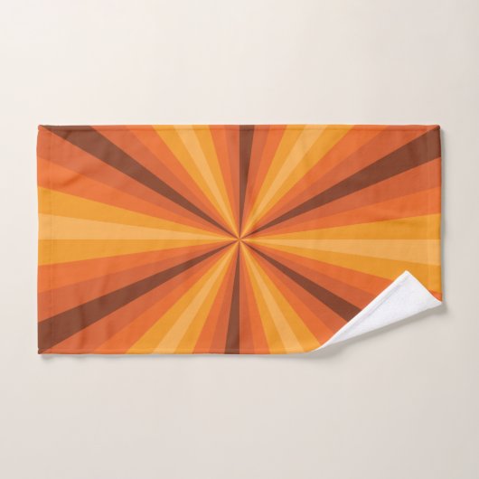 Optische verlichting Oranje handdoekset Bad Handdoek (Handdoek)