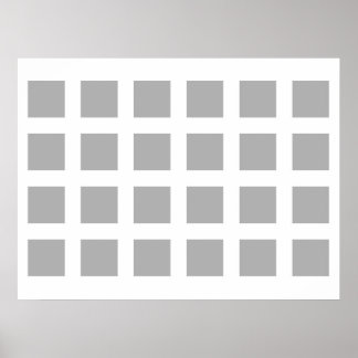 Optische verlichting PerspectiefStippen grijs en w Poster