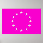 Optische verlichting vlag - EU Poster (Voorkant)