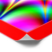 Optische verlichting zonneexplosie poster (Hoek)