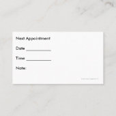 Optische Visitekaartjes Afsprakenkaartje (Achterkant)