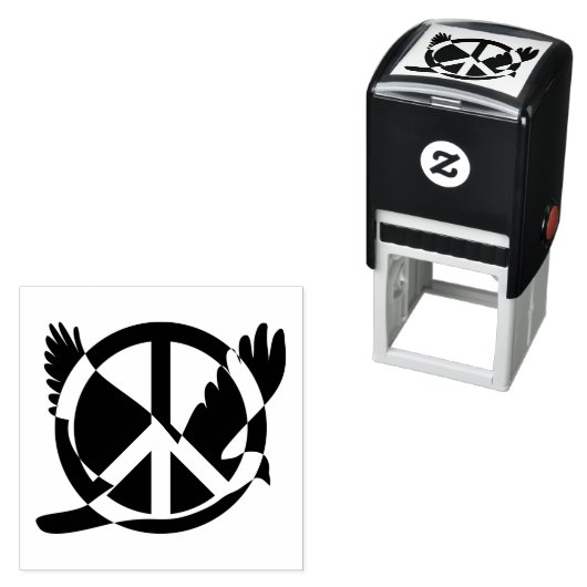 Optische Vredesduif Zelfinkt Stempel (In situ)