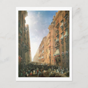 Optocht van Corpus Christi binnen via Dora Grossa, Briefkaart