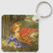 Optocht van de Wijzen Engel van Benozzo Gozzoli Sleutelhanger (Achterkant)