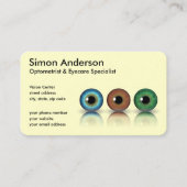 Optométrie de lunettes professionnelles Cartes de  (Devant)
