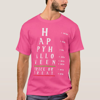 Optometrie Halloween Optometrist Oogarts Grap O T-shirt