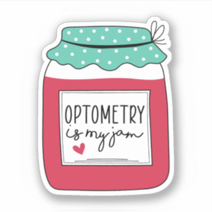 Optometrie is mijn jam, Optometrist Gift Sticker