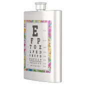 Optometrie, oogheelkunde "oogkaart" kolf flacon (Links)