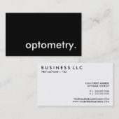optometrie. visitekaartje (Voorkant / Achterkant)