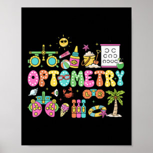 Optometrie Zomer Vibes Oogheelkunde Tech Oogarts Poster
