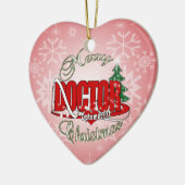OPTOMETRISCHE DOCTOR MERRY CHRISTMAS KERAMISCH ORNAMENT (Links)