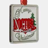 OPTOMETRISCHE DOCTOR MERRY CHRISTMAS METALEN ORNAMENT (Rechts)