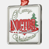 OPTOMETRISCHE DOCTOR MERRY CHRISTMAS METALEN ORNAMENT (Links)