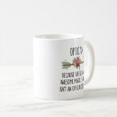 Optometrist Assistant voor Opticien Koffiemok (Voorkant rechts)