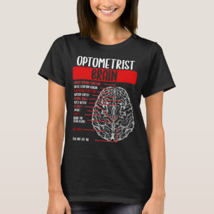 Optometrist Brain Eyeglass Whisperer Opticus moet T-shirt
