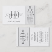 Optometrist Chart White Visitekaartje (Voorkant / Achterkant)