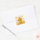 Optometrist Chick #10 Vierkante Sticker (Envelop)