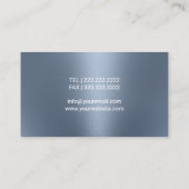 Optometrist Eye Glasse Modern Dusty Blue Visitekaartje (Achterkant)