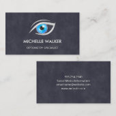 Optometrist | Eye Lens Logo Visitekaartje (Voorkant / Achterkant)