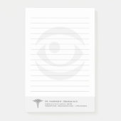 Optometrist |  gelamineerd oog post-it® notes (Voorkant)