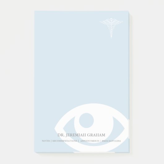 Optometrist | Gepersonaliseerde naam van Eye Speci Post-it® Notes (Voorkant)