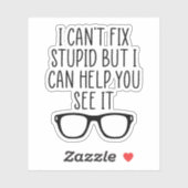 Optometrist Gift, Optometry Student Gift Sticker (Vel)