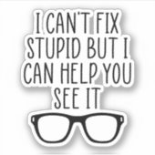 Optometrist Gift, Optometry Student Gift Sticker (Voorkant)