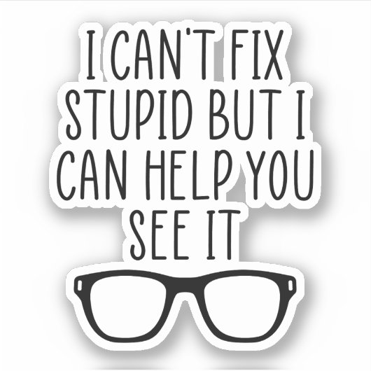Optometrist Gift, Optometry Student Gift Sticker (Voorkant)