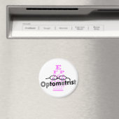 Optometrist Gifts, Eyeglassen en Eyechart Design Magneet (Insitu (Vaatwasser))
