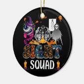 Optometrist Halloween Sight Squad Witch Pumpkin op Keramisch Ornament (Links)