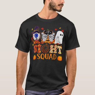 Optometrist Halloween Sight Squad Witch Pumpkin op T-shirt