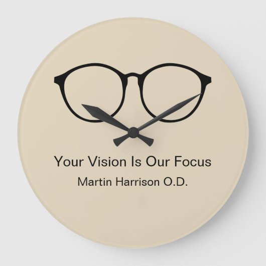 Optometrist Kantoor Waiting Room Clocks Grote Klok (Voorkant)