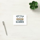 Optometrist Keep Calm Advertentie U heeft bril nod Post-it® Notes (Kantoor)