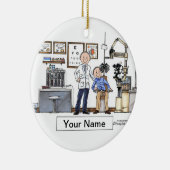 Optometrist - Mannelijk Keramisch Ornament (Rechts)