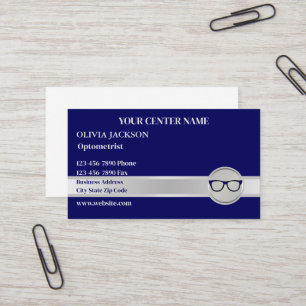 Optometrist Moderne Bril Dokter Visiezorg  Visitekaartje