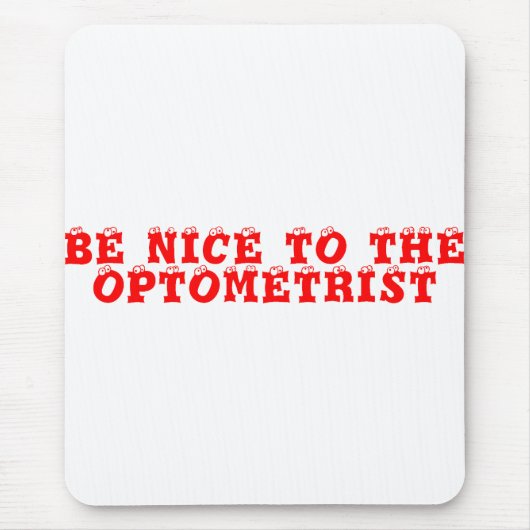 Optometrist Muismat (Voorkant)