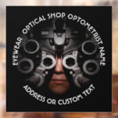 Optometrist Oftalmoloog Naam Optische winkel Raamsticker (Vel 2)